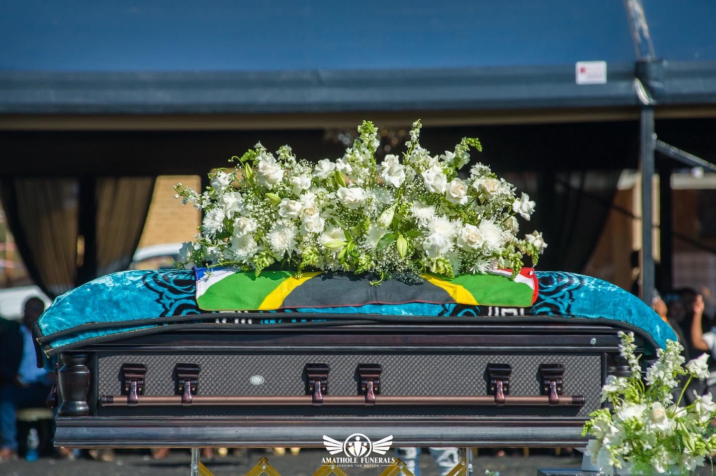 Floral tribute arranged for a dignified farewell